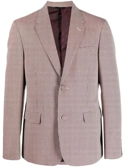 Fendi Giacca Pied De Poule In Pink