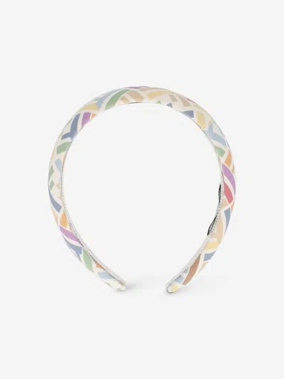 Fendi Kids'  Girls Ff Logo Headband In Multi