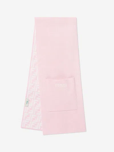 Fendi Kids' Girls Ff Logo Reversible Scarf