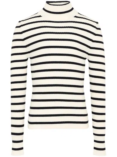 Fendi Girls Ivory Wool Mini Sweater In Multi