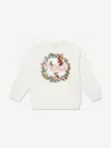 Fendi Girls Logo Sweatshirt In Neutral