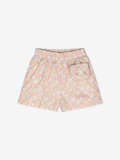 FENDI FENDI GIRLS MICRO LOGO SHORTS