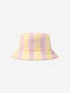 Fendi Girls Pequin Print Bucket Hat In Yellow