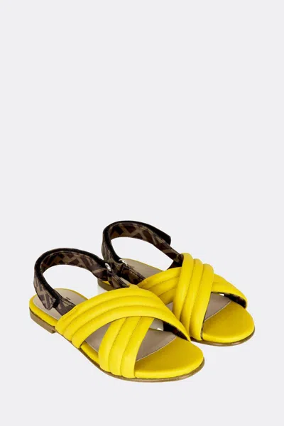 Fendi Girls Sandals Eu 28 Uk 10 Brown By Childsplay Clothing In Brown