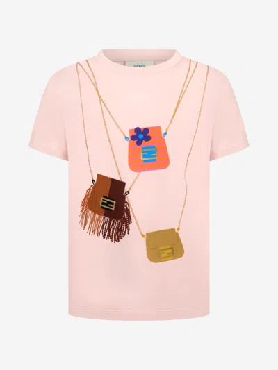 【FENDI】フェンディ Tシャツ ピンク ジュニア Tシャツ ピンク | Fendi