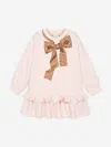 Fendi Girls Trompe L'oeil Bow Print Dress