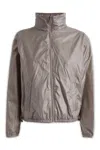 Fendi Woman Jacket Dove Grey Size S Polyamide