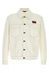 Fendi Denim Jacket With Adjustable Hem And Chest Pockets