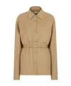 Fendi Go-to Jacket In Lana Beige In Nude