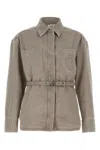 Fendi Beige Denim Go-to Jacket In Neutral