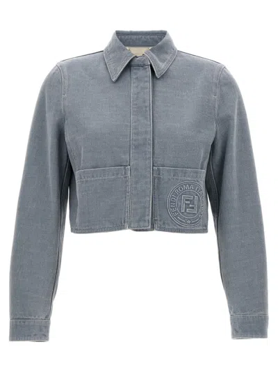 Fendi Go-to' Jacket In Brown