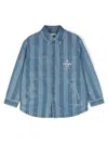 Fendi Denim Pequin Jacket In Blue