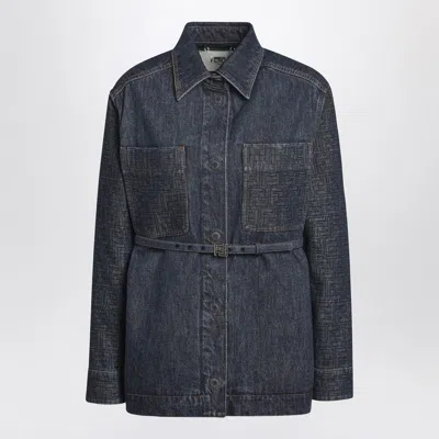 FENDI FENDI GO-TO JACKET IN DARK BLUE DENIM WOMEN