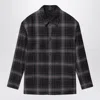 Fendi Go-to Jacket Tartan Brown In Black