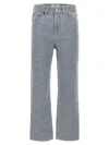 Fendi Versatile Denim Trousers With Belt Loops In Blue
