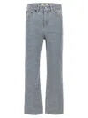 Fendi Versatile Denim Trousers With Belt Loops In Gray