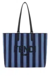 Fendi Men Embroidered Canvas Go To Shopping Bag