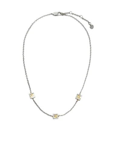 FENDI GOLD AND SILVER-COLORED NECKLACE