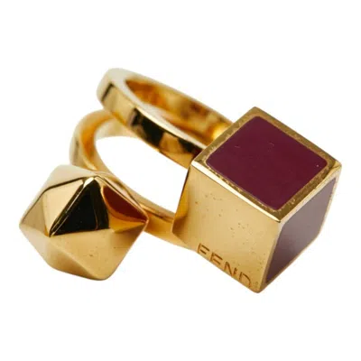 Pre-owned Fendi Gold Band Ring ()