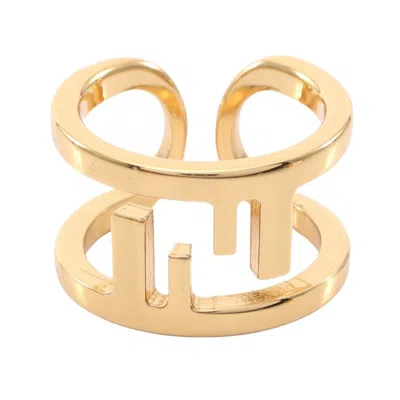 Pre-owned Fendi Gold Band Ring ()