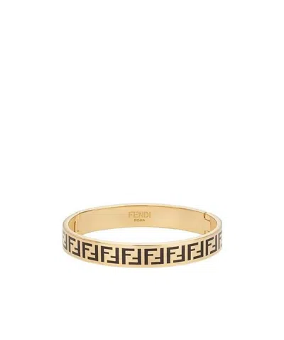 Fendi Gold Bracelet In Yellow