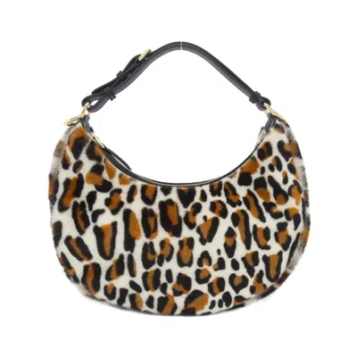 Pre-owned Fendi Gold Fur Shoulder Bag ()