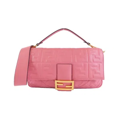 Pre-owned Fendi Gold Leather Handbag Shoulder Bag ()