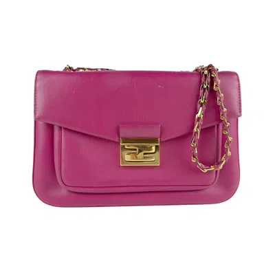 Pre-owned Fendi Gold Leather Shoulder Bag ()