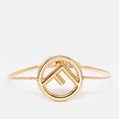 Pre-owned Fendi Gold Tone Bracelet