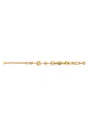 Fendi Gucci Gg Logo Bracelet In Gold