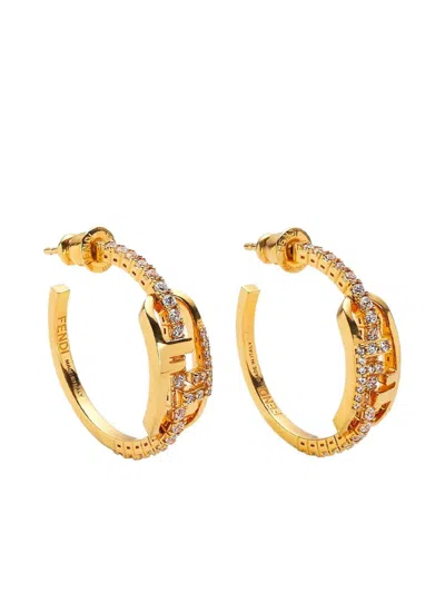Fendi Golden Olock Earrings