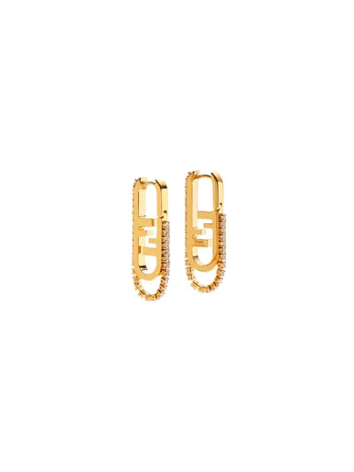 FENDI GOLDEN SIGNATURE EARRINGS