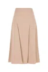 Fendi Ff Jacquard Silk Midi Skirt