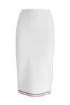 Fendi Stripe Detailed Knitted Pencil Skirt In Foznm