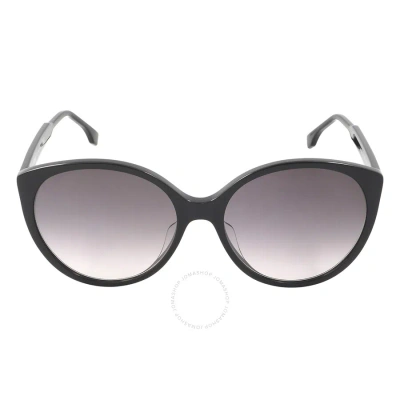 Fendi Gradient Smoke Cat Eye Ladies Sunglasses Fe40029u 01b 59 In Black