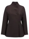 Fendi Women Blazer In Grain De Poudre In Purple