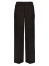 Fendi Wool Trousers In Black
