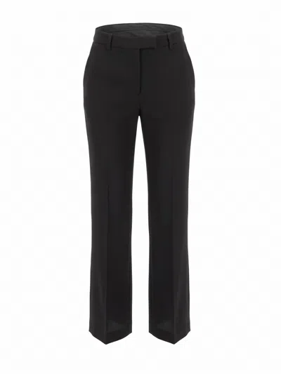 Fendi Grain De Poudre Pants In Black