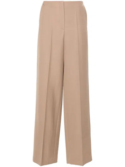 FENDI GRAIN-DE-POUDRE WOOL TROUSERS