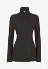 Fendi Women Blazer In Grain De Poudre In Purple