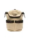 Fendi Kids Chiccodi Riso Kids Backpack In Brown