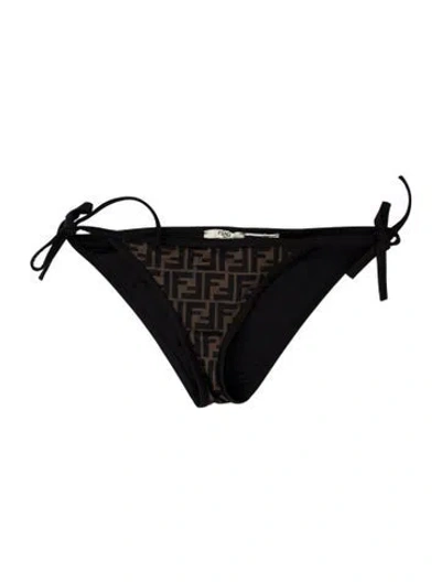 Pre-owned Fendi Graphic Print Bottoms In Blue