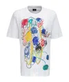 Fendi Graphic-print Cotton T-shirt In White