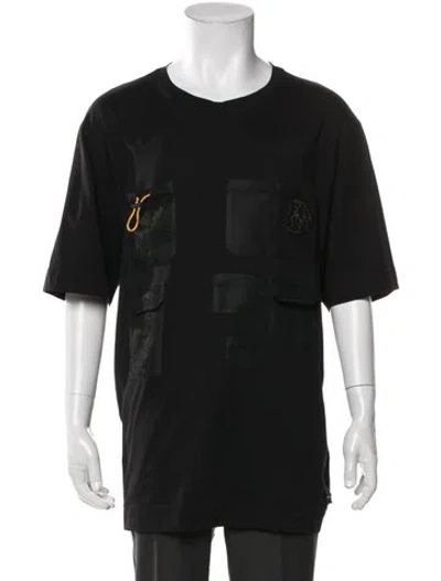 Pre-owned Fendi Graphic Print Crew Neck T-shirt In Black