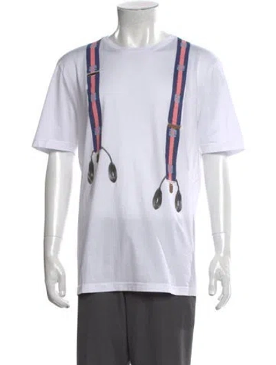 Pre-owned Fendi Graphic Print Crew Neck T-shirt In Multi
