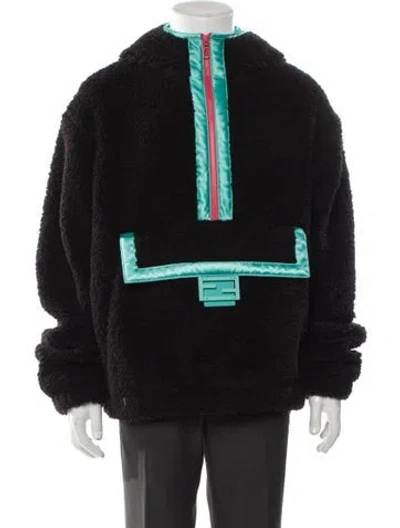 Pre-owned Fendi Graphic Print Jacket In Black