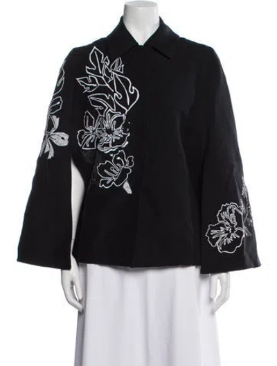 Pre-owned Fendi Graphic Print Jacket In Black