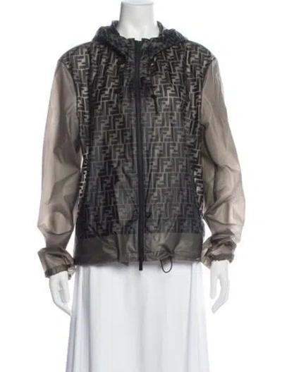 Pre-owned Fendi Graphic Print Jacket In Multi