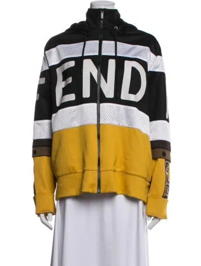 Pre-owned Fendi Graphic Print Jacket In Multicolor