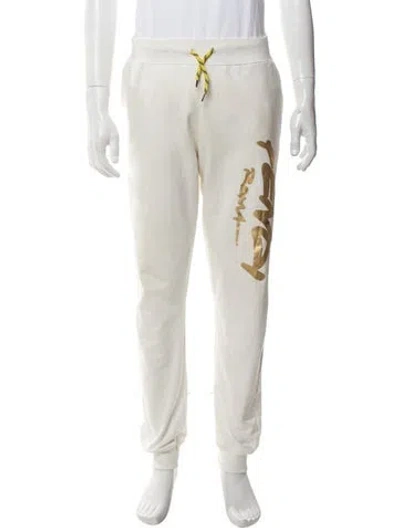Pre-owned Fendi Graphic Print Joggers In Neutrals